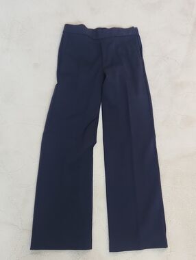 Ann Taylor Wide-Leg Navy Trousers